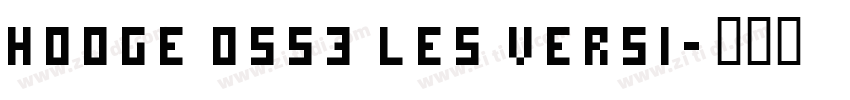 Hooge 0553 LeS versi字体转换